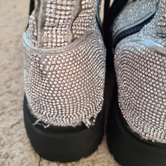 Doll's Kill Diamond Duchess Bling Boots, sz 8 - Picture 3 of 6